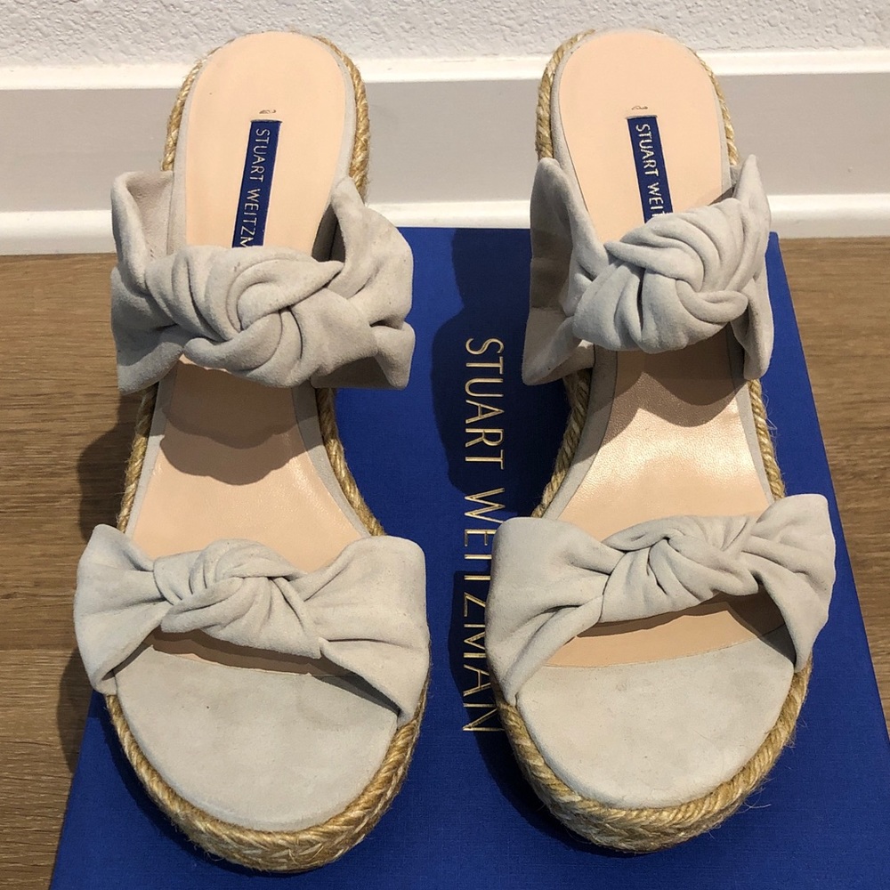 STUART WEITZMAN Sarina Suede Espadrille